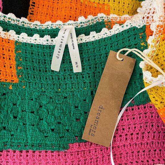 Dreamers by Debut Women's Patchwork Knit Dress - Size S/M - NWT - Picture 4 of 4